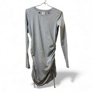 PINK Very Soft Ruched Side Long Sleeve Dress